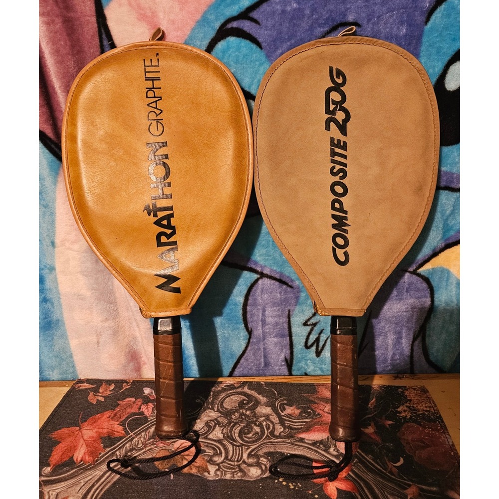 Ektelon Racquetball Racquet Set Marathon Graphite & Composite 250G with Covers - Picture 2 of 12